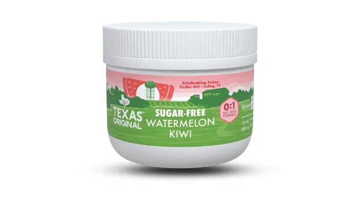 Texas Original Watermelon Kiwi Sugar-Free THC Gummies
